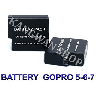 (PACK2) GoPro HERO7 Black / GoPro HERO6 Black / GoPro HERO5 Black / GoPro HERO 2018 Camera Battery for GoPro