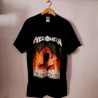 เสื้อผ้าผชเสื้อยืด พิมพ์ลาย Helloween BAND DISTRO Music PUNK ROCK สําหรับผู้ชาย และผู้หญิงS-5XL