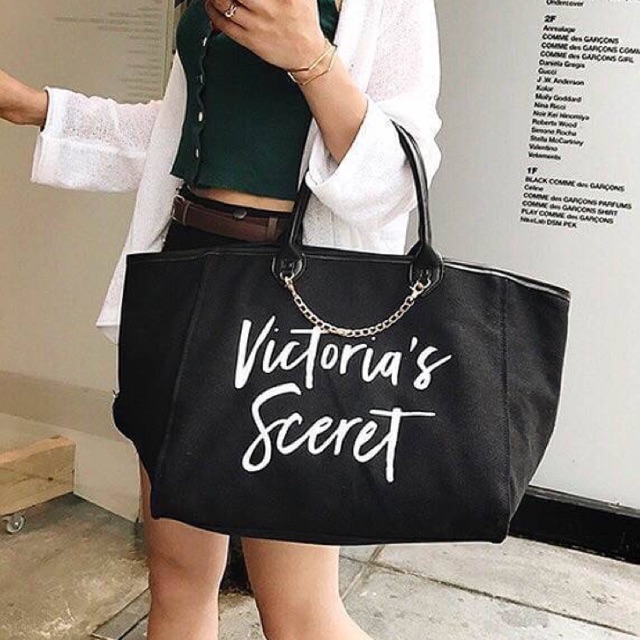 ...Must Have!!! Victoria's Secret Canvas Large Tote Bag 🍭