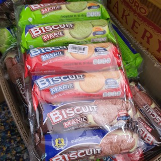 ปังมาลี marie biscuit คละรส 50 กรัม * 12 ซอง  ขนมปังทานกับกาแฟ