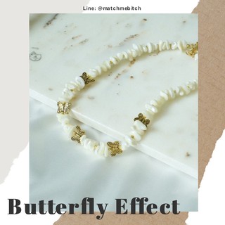 💥สินค้าพร้อมส่ง💥BUTTERFLY EFFECT NECKLACE สร้อยหิน สร้อยผีเสื้อ แฟชั่น ไปทะเล