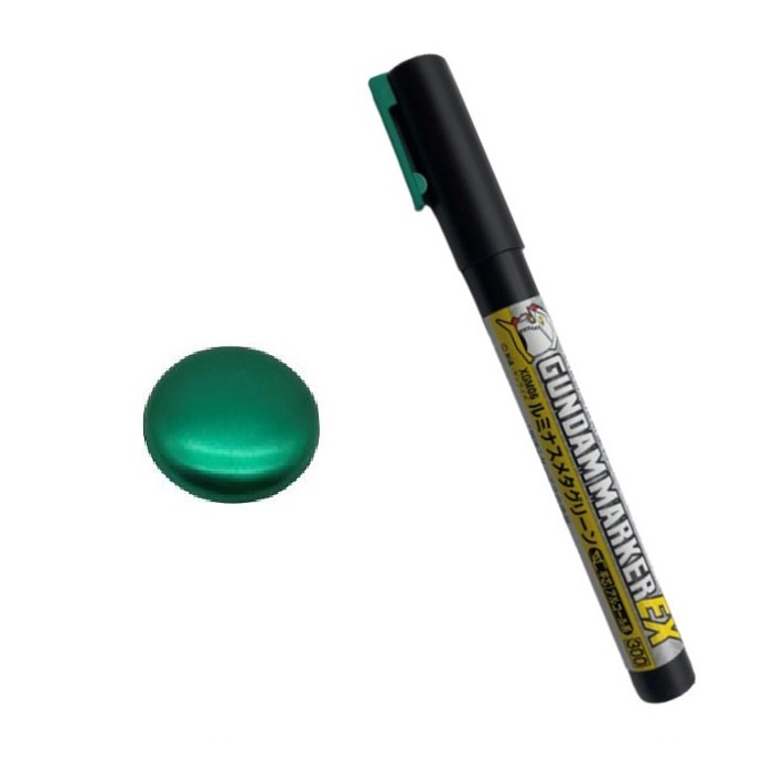 กันดั้มมาร์คเกอร์ สีเขียว เหล็ก เงา Creos Gundam Marker EX Luminous Meta Green XGM06 - กันดั้ม กันพลา Gundam NJ Shop