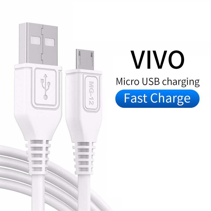 1M สายชาร์จ Micro USB For Vivo V11 V11i V15 Pro V5 V7 Y15 Y12 Y91 Y81 Y95 Y91i Y81i Y71 Y53 Y85 Y91C X21 S1 Y20i Y19 Y17 Y20 Y11 V15 V9 V7 Plus Micro USB Charge Cord Cable