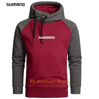 SHIMANO เสื้อกันหนาวแขนยาว มีฮู้ด ระบายอากาศได้ดี สีพื้น เหมาะกับใส่ตกปลากลางแจ้ง แฟชั่นฤดูใบไม้ร่วง และฤดูหนาว สําหรับผู้ชาย