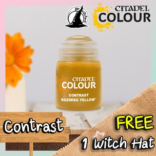 (Contrast) NAZDREG YELLOW : Citadel Paint แถมฟรี 1 Witch Hat