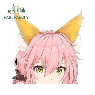 Earlfamily สติกเกอร์ ลายกราฟฟิตี้ PK Tamamo No Mae 3D กันน้ํา สําหรับติดตกแต่งรถยนต์ รถจักรยานยนต์ DIY