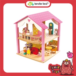 Tender Leaf Toys ของเล่นไม้ บ้านตุ๊กตา บ้านพิ้งค์ลีฟ Pink Leaf House