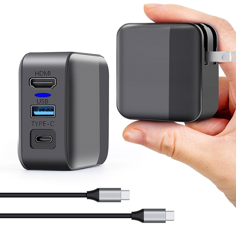 2 in 1 Nintendo Switch Adapter ใช้ชาร์จ+ต่อกับ TV โดยไม่ต้องใช้ dock ได้ (สายชาร์จ Nintendo Switch)(ที่ชาร์จ Switch)