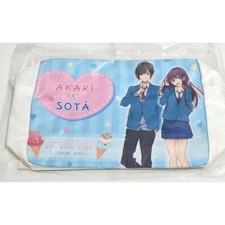 [แท้/มือ1] กระเป๋าใส่ของจุกจิก ลายอนิเมะ น่ารัก Akari &amp; Sota