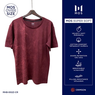 เสื้อยืดคอกลมฟอกเซอร์ ACID WASH / Oversized t-shirts MHB-002Z มีสี เลือดหมู กรมมิดไนท์ กรม ฟ้าเทอร์คอยซ์