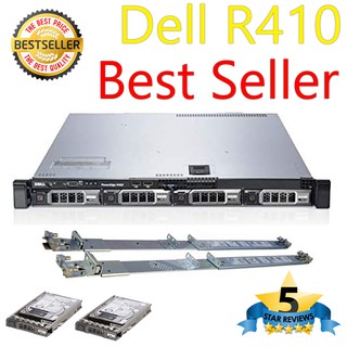 (ส่งฟรี รับประกัน 1 ปี ออก vat ได้) Server Dell R410 CPU E5620*2 RAM8GB/32GB HDD SAS2TB*2 PSU*2