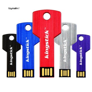 Tyml♣แฟลชไดรฟ์ USB 3.0 4 8 16 32 64GB รูปกุญแจ แบบบางพิเศษ