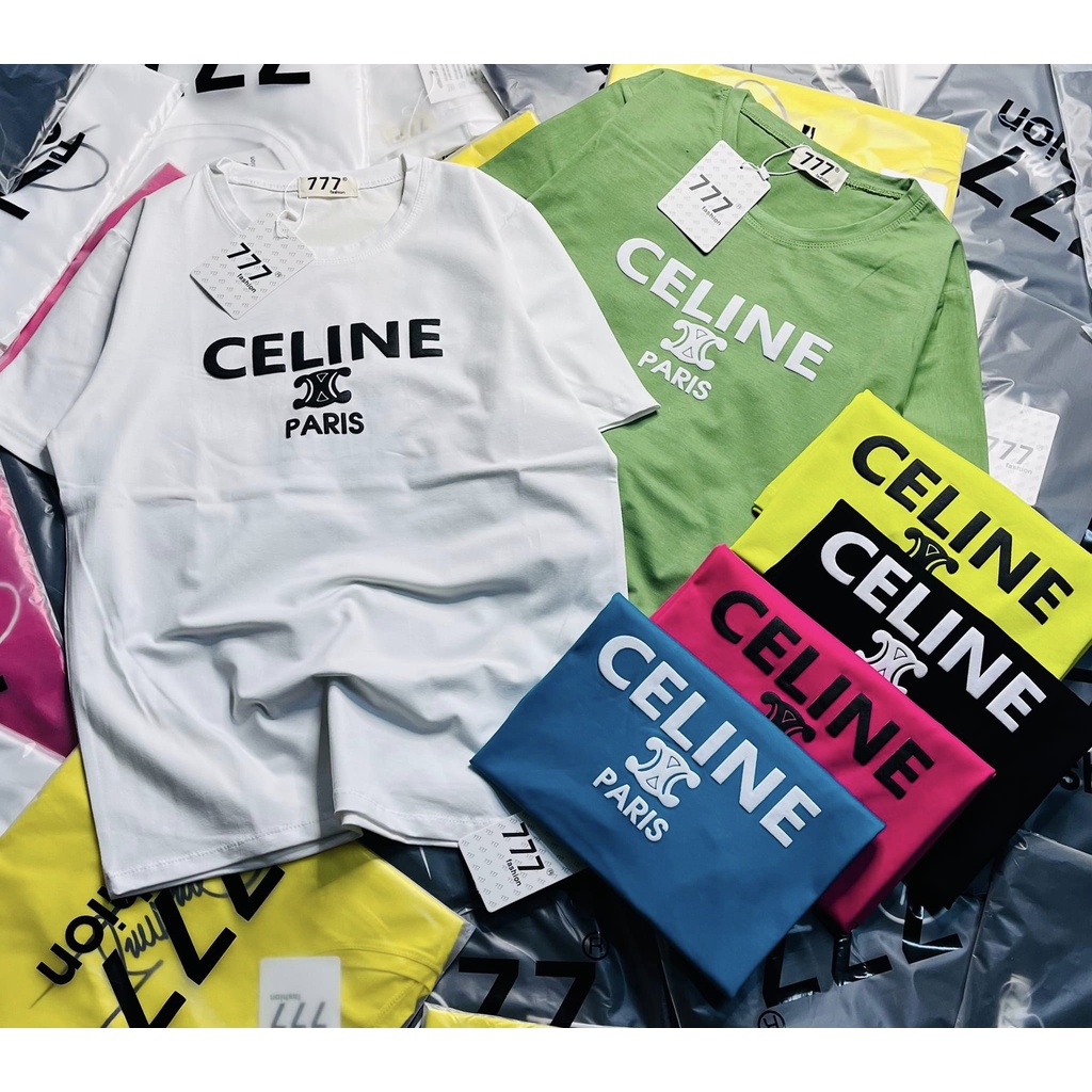 เสื้อยืดผ้าฝ้ายตัวอักษรหลวมปักตัวอักษรในการออกแบบต่างๆ 777 สําหรับผู้หญิง (REAL PHOTOS+VIDEO OF THE 