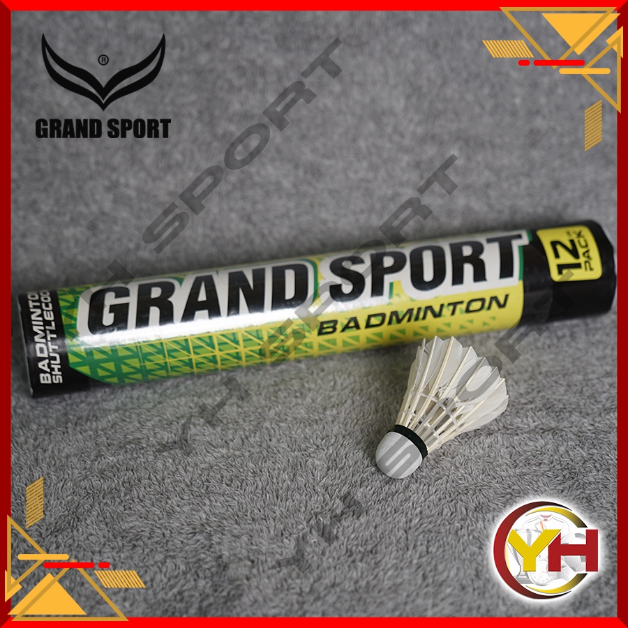 ลูกแบตมินตัว รุ่นขายดี ยี่ห้อ Grand sport ของแท้ 100% [พร้อมส่ง🎈] ขายแยกลูกนะคะ🌻ราคาต่อ 1 ลูกค่า