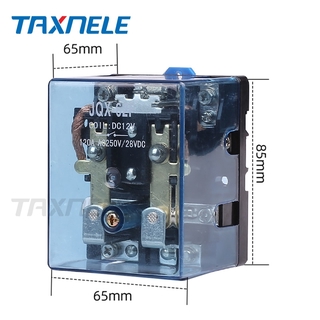 รีเลย์ไฟฟ้า PCB 12V 24VDC 220VAC JQX-62F 2Z 80A สีเงิน