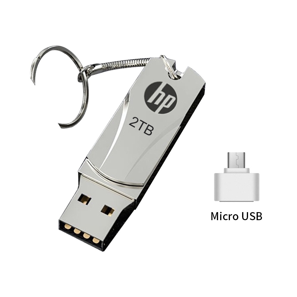 Usb Flash Drive 16Gb 32Gb 64Gb 1Tb 2Tb Usb Hp โลหะกันน้ำ Usb2.0ไดรฟ์ปากกา【Goob】 #8