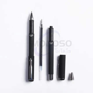 (ยกกล่อง) ปากกาเจล ขนาดเส้น 0.7mm รุ่นW-369 หมึกสีน้ำเงิน/ดำ/แดง แบบมีปลอกด้ามยาง สามารถเปลี่ยนไส้ได้#ปากกา#pen#office