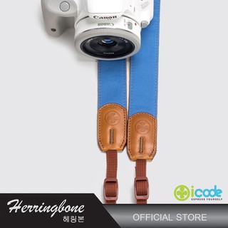 iCode สายคล้องกล้องPublic30-CANVAS GULFBLUE