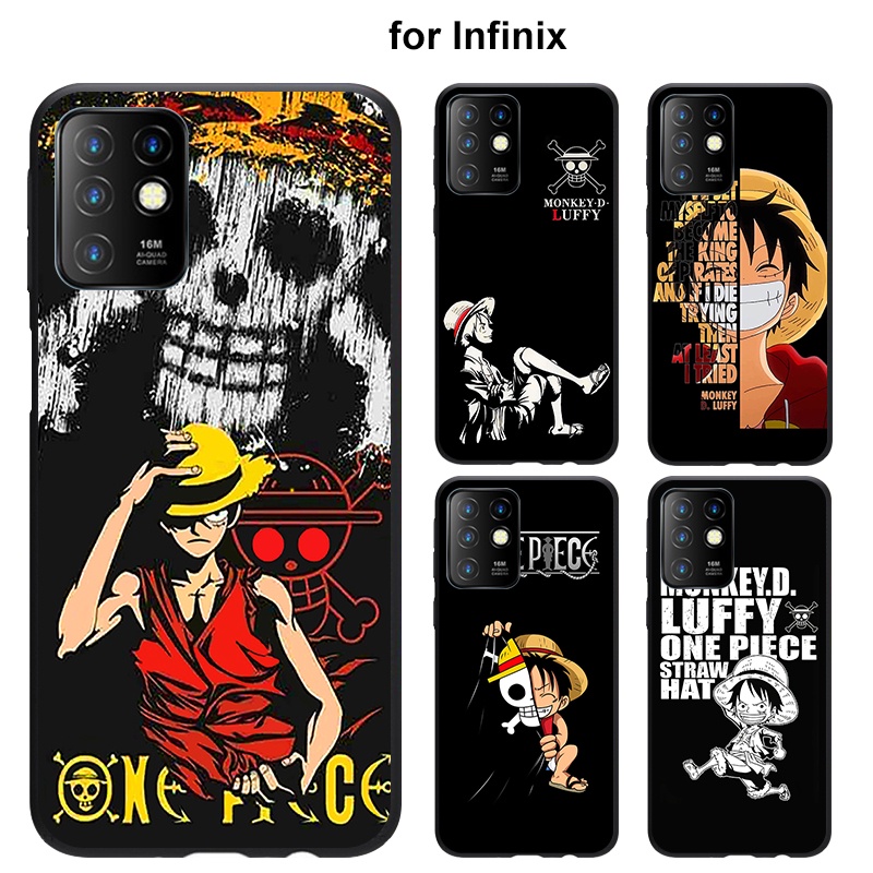 เคส Infinix Note 12 8 10 11 11S Zero X  X676C X676B X671 X671B PRO 4G นิ่ม ลายลูฟี่ สําหรับ