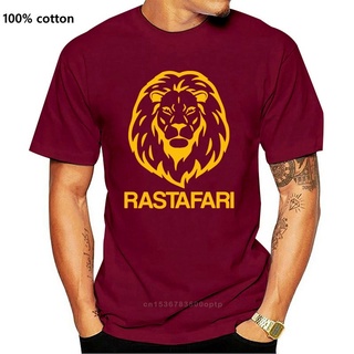 เสื้อยืดผ้าฝ้าย พิมพ์ลาย RASTAFARI LION - VARIOUS + COLS Branded rasta jah Jamaica ALdndp44OLliij35Size S-5XL