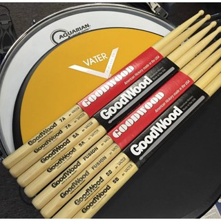 ไม้กลอง GoodWood 5A/5B/7A by VATER หัวไม้ พร้อมส่ง