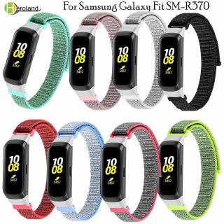 สายนาฬิกาข้อมือไนล่อนสำหรับสายนาฬิกาข้อมือซิลิโคนสําหรับ Samsung Galaxy Fit Sm - R 370 / Galaxy Fit - E Sm - R 375