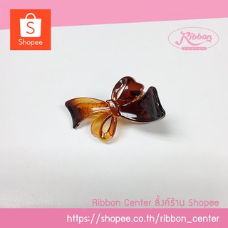 ร้านRibbon Center กิ๊บเกาหลี กิ๊บปากเป็ด ลายริบบิ้น ขนาด 4 x 1.5 เซนติเมตร