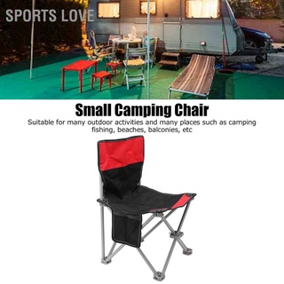 Sports Love Fishing Chairs Folding Portable Compact Chair Camping with Stainless Steel Frame Pocket for Sandbeach