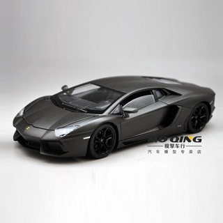 โมเดลรถยนต์ Welly Willie 1 / 24 Lamborghini lp700-4 speed and passion สีดํา