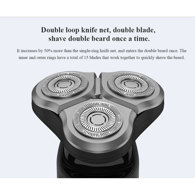 หัวเปลี่ยน Xiaomi Electric Shaver Cutter Head สำหรับ S300 / S500 / S101 ใบมีดโกนสำหรับเครื่องโกนหนวดไฟฟ้า