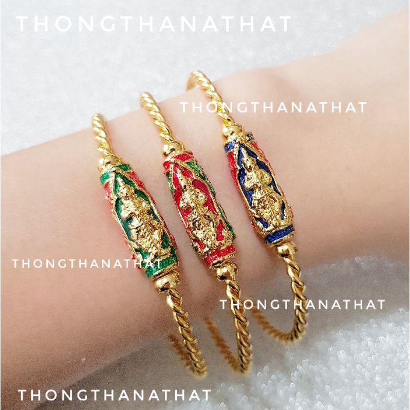 กำไลท้าวเวสสุวรรณลงยา **ปรับไซส์ได้** ปัดสิ่งชั่วร้าย เรียกทรัพย์ กำไลท้าวเวส ท้าวเวส กำไลข้อมือท้าวเวสสุวรรณ ข้อมือมงคล