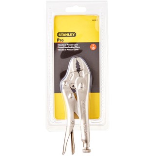 Stanley  #84-367  คีมล็อค ปากโค้ง  ขนาด 5 นิ้ว ( Curved Jaw Locking Plier )
