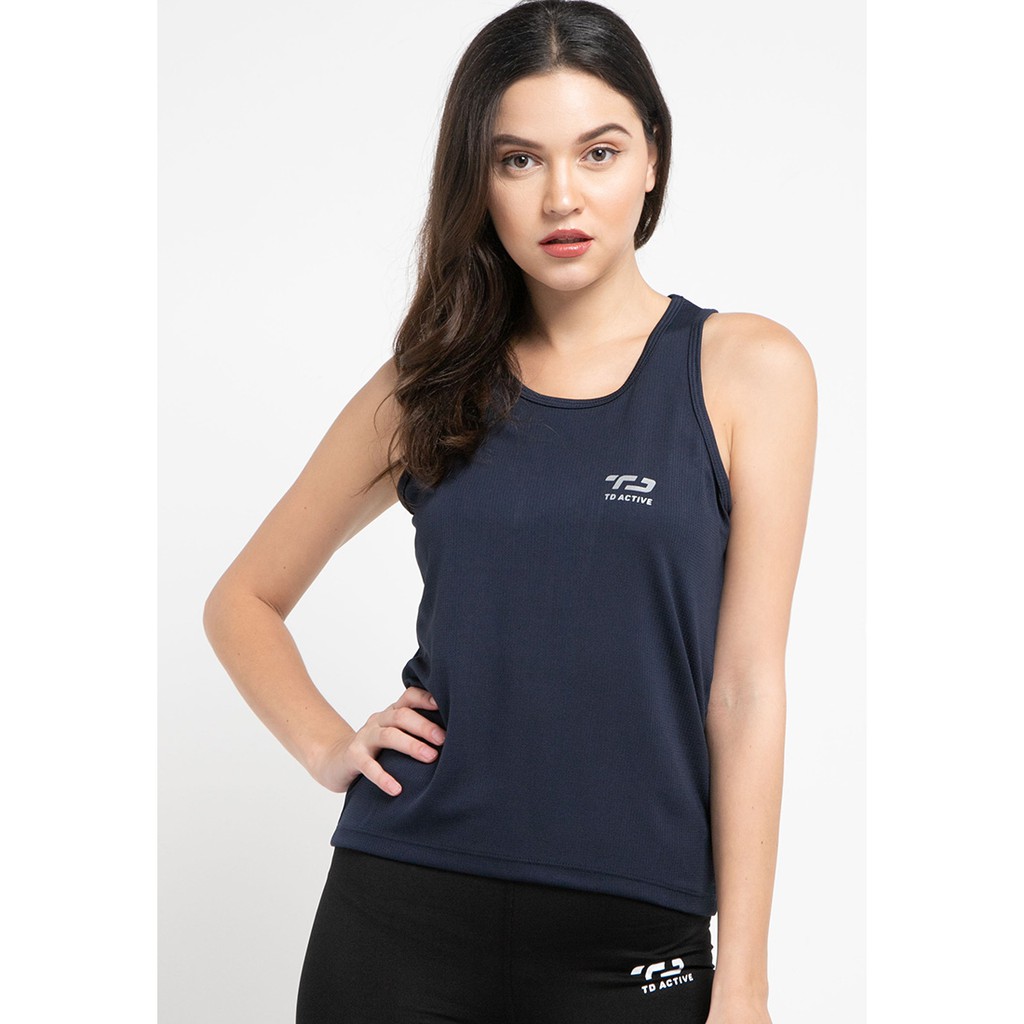 Td Active LS032 Sport sv วิ่งผู้หญิง Td active dakir back zigzag navy