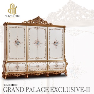 GRAND PALACE EXCLUSIVE-II WARDRUBE ตู้เสื้อผ้าหลุยส์ 6บาน PREMIUM SERIES รุ่น แกรนด์พาเลซ เอ็กคลูซีฟ 2