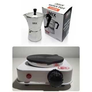 Set กาแฟชงเอง เตาพร้อม Moka Pot 6 Cup