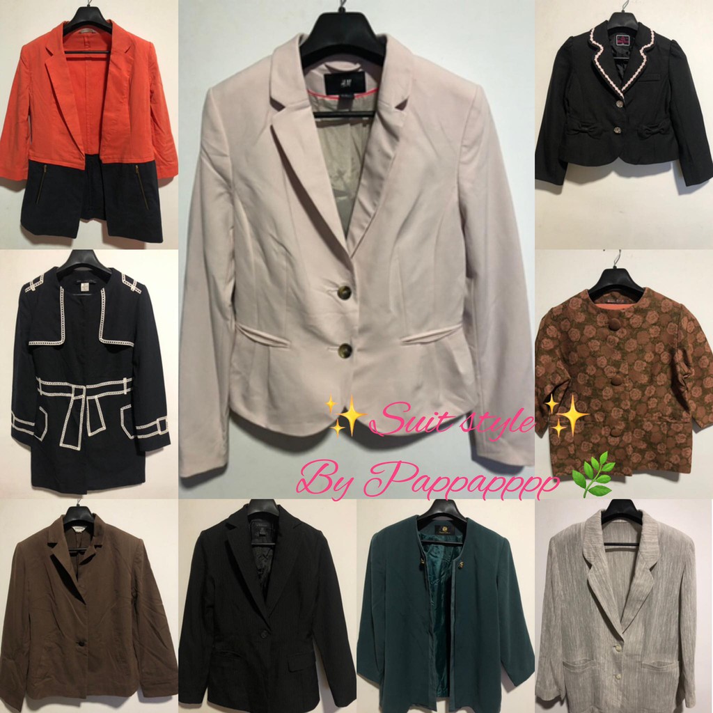 🎉SALE[ พร้อมส่ง]:เสื้อสูท แฟชั่นเกาหลี ญี่ปุ่นมือ2 ราคาไม่แพง สภาพนางฟ้าลายสก๊อต #สูทมือสองสวยๆ #สูท #blazer #ราคาไม่แพง