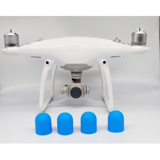 ซิลิโคนครอบมอเตอร์ Phantom 4 สีน้ำเงิน 4 ชิ้น