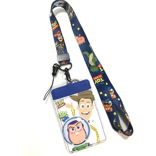 TOY STORY W สายคล้องคอ สายคล้องบัตร ที่ใส่บัตร ซองใส่บัตร พร้อมสายคล้องคอ ลาย TOY STORY น่ารัก งานดี สวยงาม สำหรับ MNN