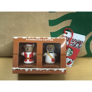 Starbucks พวงกุญแจหมี Santa และเพนกวิน จากสิงคโปร์ของแท้ พร้อมการ์ดเปล่า 1 ใบ