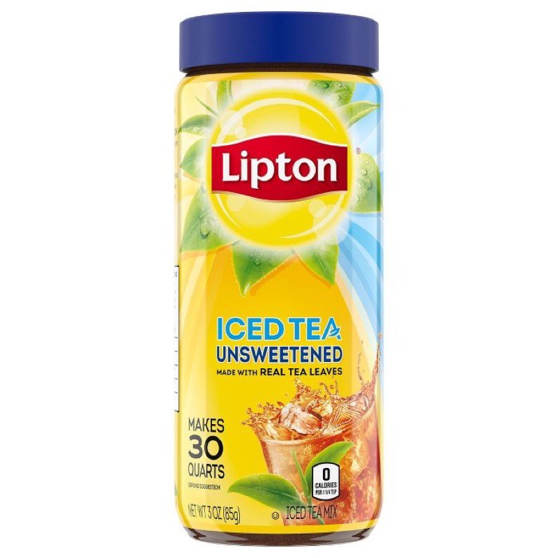 🇺🇸ชาผงปรุงสำเร็จชนิดไม่หวาน ตราลิปตัน Lipton Iced Tea unsweetened 85g