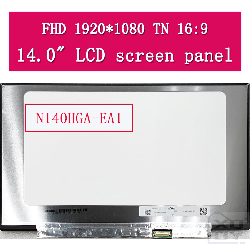 14" Slim LED matrix N140HGA-EA1 REV C1 laptop lcd screen panel Display Replacement 1920*1080 FHD 16: