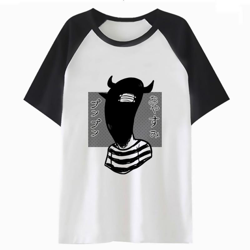 Oyasumi punpun 2018 เสื้อยืดลําลอง แขนสั้น พิมพ์ลาย แห้งเร็ว ทรงสลิมฟิต