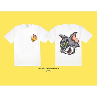 GMT163-2 CAT3EYES WHITE เสื้อยืดสีขาว