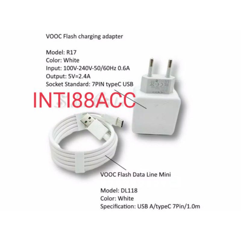 OPPO VOOC R17 CHARGER / OPPO FLASH CHARGING R17 CHARGER