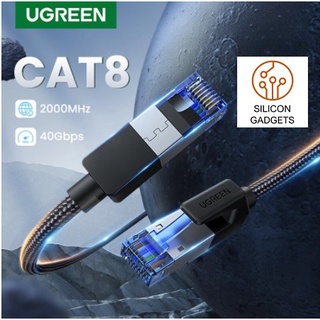 Ugreen Ethernet Cable CAT8 1/2/3/5 Meters  40Gbps 2000MHz Networking Nylon/Non Nylon LAN cord