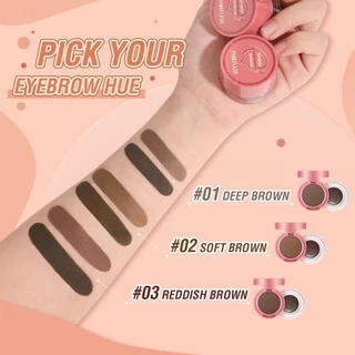 Pinkflash 2-in-1 ครีมเขียนคิ้ว และผงเจล อายไลเนอร์ โพเมด กันน้ํา กันเปื้อน เม็ดสีสูง ติดทนนาน อเนกประสงค์