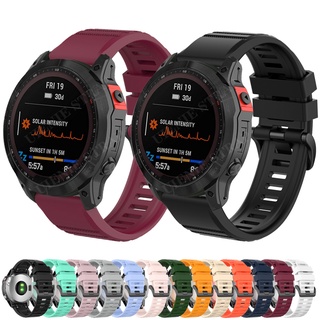 สายนาฬิกาข้อมือซิลิโคน ปลดเร็ว สําหรับ Garmin Fenix 7 7X Fenix 6 6X Pro 5X 5 Plus 26 มม. 22 มม.