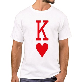 เสื้อยืดผ้าฝ้าย Teehub เสื้อยืดแขนสั้น พิมพ์ลาย King of Hearts แฟชั่นสําหรับผู้ชาย