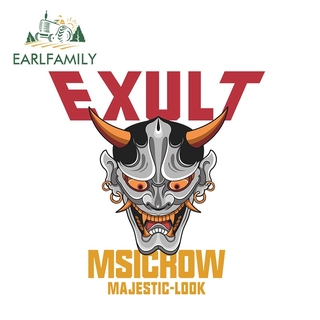 EARLFAMILY 13 ซม. x 12.6 ซม. สติกเกอร์รถตลก ไมโครซอฟต์ สุดยอด รูปลอกกันน้ำกราฟิกมอนสเตอร์