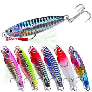 เหยื่อไมโครจิ๊ก Jigging Hook Spinner เหยื่อ 7 กรัม / 10 กรัม / 15 กรัม / 20 / 30 จิ๊กเลเซอร์โลหะ เหยื่อจิ๊กทะเล หล่อช้อนตกปลา 1 ชิ้น